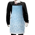 thumbnail image 1 of Abstract Kids Apron, Halftones Background with Circles and Little Digital Dots Like Ocean Wave Artwork, Boys Girls Apron Bib with Adjustable Ties for Cooking Baking Painting, Pale Blue, by Ambesonne, 1 of 2