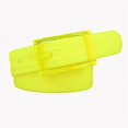 thumbnail image 1 of Cinturón de silicona de buena calidad Cinturón unisex Hebilla de plástico Color caramelo Sin metal Sobre seguridad, 1 of 6