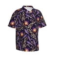 thumbnail image 2 of Hawaiian Shirt For Men, Lavender Flowers Watering Can Mens Button Down Short Sleeve Shirt, Summer Beach Shirts For Men, 2 of 2