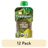 (12 pack) Happy Baby Clearly Crafted, Stage 2 Organic Baby Food, Pears Kale & Spinach, 4 oz. Pouch