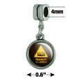 thumbnail image 4 of Peanut Allergy Yellow Warning Sign Italian European Style Bracelet Charm Bead, 4 of 4