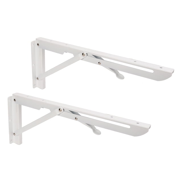 Soporte de Estante Flotante ANGGREK Acero Laminado En Frío A Prueba De Herrumbre Plegable 2 Piezas