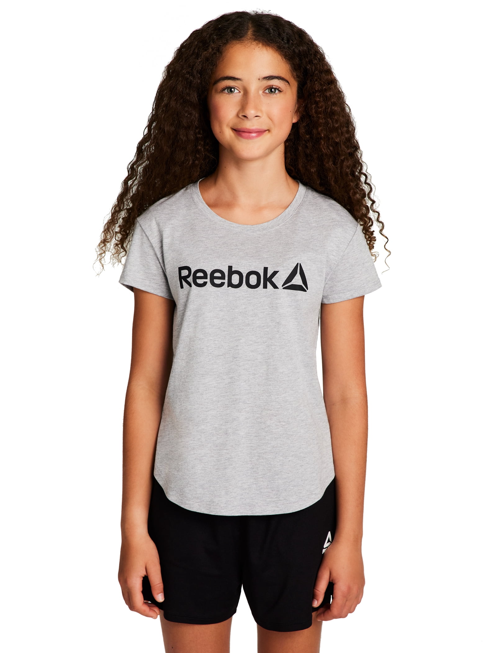 Reebok Girl’s Athletic Identity 2-Pack Short Sleeve T-Shirt, Sizes 4-18