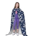 thumbnail image 4 of Honeii Dragon Print Poncho Cape, Cloak Coat, Snuggly Hooded Wearable Blanket, Hooded Cape For Teenagers,Halloween Costumes-Medium, 4 of 7