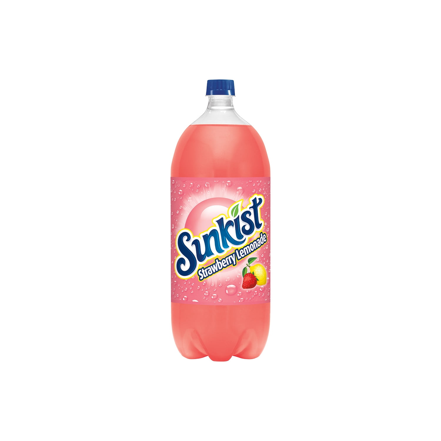 Original Sunkist Strawberry Lemonade Soda Pop, Caffeine Free, 2 L