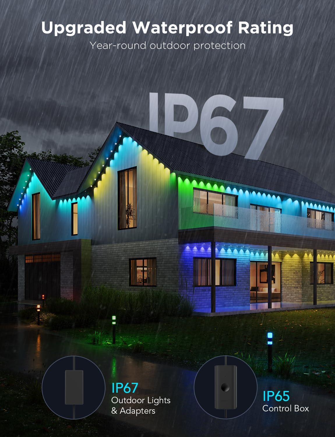 Govee 100ft Black Permanent Outdoor Lights Pro