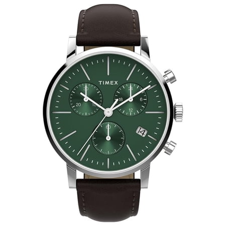 Timex Mens Men's Classic Green Dial Watch - TWH6Z6010