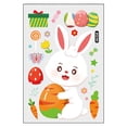 thumbnail image 2 of CoreLiving Easter Window Clings Decorations, Festive Spring Holiday Decals for Glass Windows Featuring Whimsical Bunny Radish and Egg Designs for Home and Office, 2 of 8