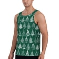 thumbnail image 2 of Gaeub Christmas Trees Men's Athletic Tank Top, Workout Sleeveless Shirts, Running Tank Tops for Gym, Running, Training - 3X-Large, 2 of 9