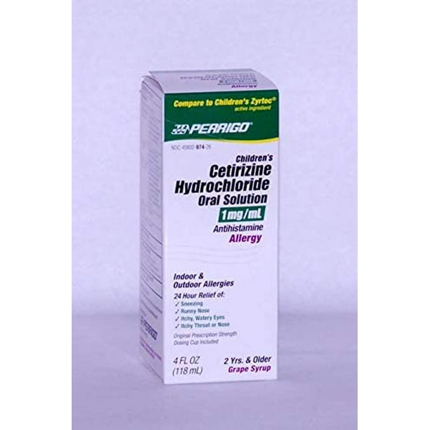 Generic Children's Cetirizine Hydrochloride Grape Oral Solution (1mg) 4