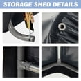 thumbnail image 7 of Mellcom 6' x 6' x 7' Outdoor Storage Shed, Carport Canopy, Portable Shelter, for Bike, Motorcycle, Garden Storage, 7 of 7