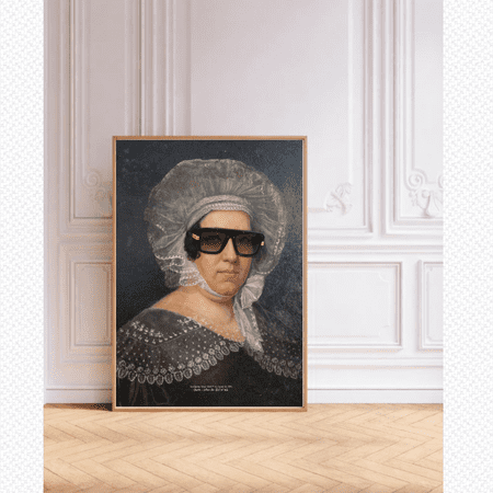 Ryg,024,Modern A1, A2 And A3 Art Poster , Feminine Pop Wall Art , Contemporary Decorative Poster , Gisèle. When The Glow Hits., Poster Only