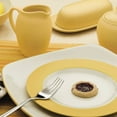 thumbnail image 4 of Noritake Colorwave Mustard 16-Piece Square Dinnerware Set, Service for 4, 4 of 7