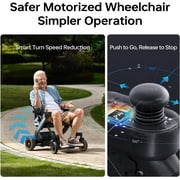 Paiseec 3-in-1 Electric Wheelchair with Push-Assist, Power Wheelchair Walker Combo for Adults, Easy Operation and Folding, ProSafety Driving System, Airline Approved, 300lbs Capacity