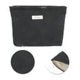 thumbnail image 4 of Unique Bargains 1 Pc Portable Bow Makeup Bag Polyester Black 10.24"x2.17"x7.48"(L*W*H), 4 of 5