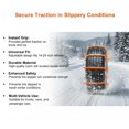 thumbnail image 6 of Zip Tie Tire Chains, Car Winter Tire Snow Zip Ties, 20PCS Universal Reusable Adjustable Anti-Slip Nylon Snow Removal from Ties Safety Chains Emergency for Trucks Car Suv Ice Mud(30pcs), 6 of 7