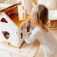 thumbnail image 2 of Miangastore Miniature 1:12 Scale Dollhouse Door Beige 1Set 7X3.1X0.2In, 2 of 9