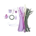 thumbnail image 1 of Productos de limpieza, Lámpara de escritorio con flores para hacer tú mismo, Lámpara de mesa con flores, Suministros de bricolaje para el hogar Rosa, 1 of 9