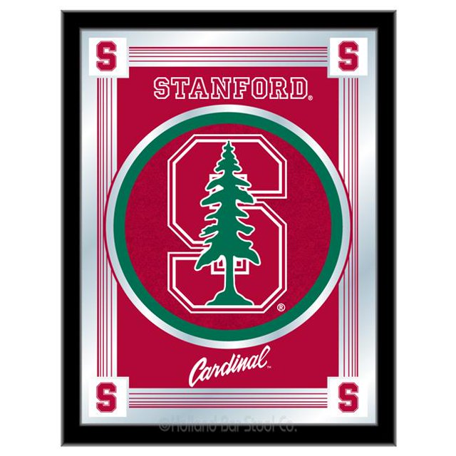 Holland Bar Stool MLogoStnfrd Stanford 17 x 22 in. University Logo Mirror
