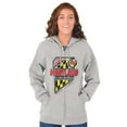 thumbnail image 4 of Maryland Flag MD Old Line State Unisex Fleece Graphic Zip Up Hoodie Brisco Brands 2X, 4 of 5