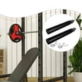 thumbnail image 1 of Quzzie Support 2 Pcs Universel Compatible Support de Rangement en Acier Optimisation de l'Espace Support de Barre Chevilles Adapté pour Équipement d'Exercice de Gym à Domicile pour Trou de 18 mm, 1 of 8