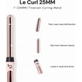 thumbnail image 4 of L'ange Hair Le Curl 1" Titanium Curling Wand | All Hair Types | Clip Free Barrel | Versatile Waves, 4 of 9