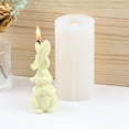 thumbnail image 1 of Fiudx Liquidación de ofertas flash Moldes para velas para hacer velas, moldes de resina para velas, molde para hacer velas de cera de aromaterapia, jabón, pasteles, chocolate, para cumpleaños, San Va, 1 of 7