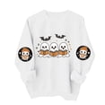 thumbnail image 6 of Frostluinai Womens Sweatshirt Halloween Spooky Season Fall Pullover Crew Neck Long Sleeve Soft Casual Sweat Shirt Holiday Clothes, 6 of 8