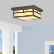 Livex Lighting Montclair Mission Outdoor Ceiling Mount in Bronze