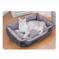 thumbnail image 2 of Winter Plush Warm Pet Bed Rectangle Puppy Sofa Sleeping Bed Cushion Fall Asleep Easily for Cat and Small Medium Dogs ShopWise Round, 2 of 6
