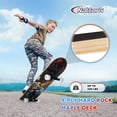 thumbnail image 4 of 31 Inch Complete Skateboard with PU Wheels, Wood 9 Layer Canadian Maple Trick Board for Boys Girls Youth Teens Gift for Beginners Lion Hawk(Gen 2), 4 of 5