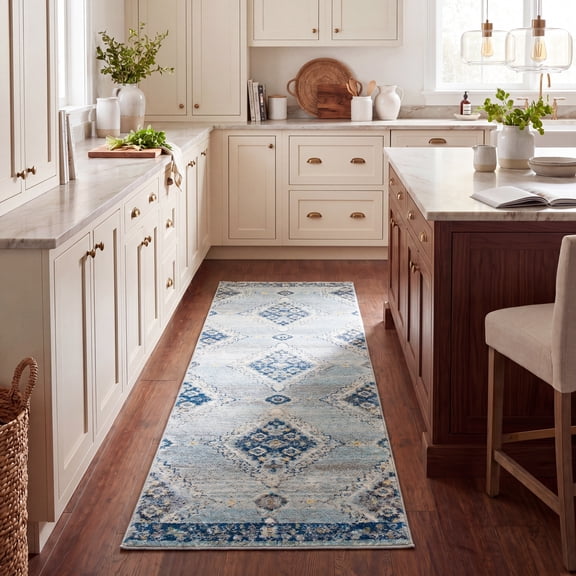 Safavieh Madison Brandon Oriental Runner Rug, Gray/Cream, 2'3" x 12'