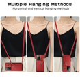 thumbnail image 5 of Decase Compatible with Samsung Galaxy Note 20 Ultra Case with Card Holder and Strap for Women,Crossbody Lanyard,Stand Ring Kickstand,Snap Clasp,Phone Wallet Case,Red, 5 of 10
