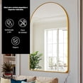 thumbnail image 2 of Espejo Curvo de Pared Bluelander con Marco de Aluminio, Dorado, 2 of 5