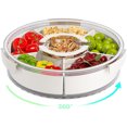 thumbnail image 4 of kurtrusly Travel Snack Container Snacks Fresh And Convenient 360-degree Rotating Tray Has rotatable, 4 of 6
