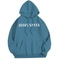 thumbnail image 4 of Tiweut Christian Jesus Saves Hoodies for Men Inspirational Religious Faith Sweatshirts Vintage Bible Verse Graphic Pullovers,A-Blue,Blue, 4 of 4