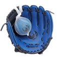 thumbnail image 1 of Phinix 10"" Baseball Glove Tee Ball Mitts And Soft Rubber Ball For Kids Beginner Play Training Right Hand Throw Navy, 1 of 1