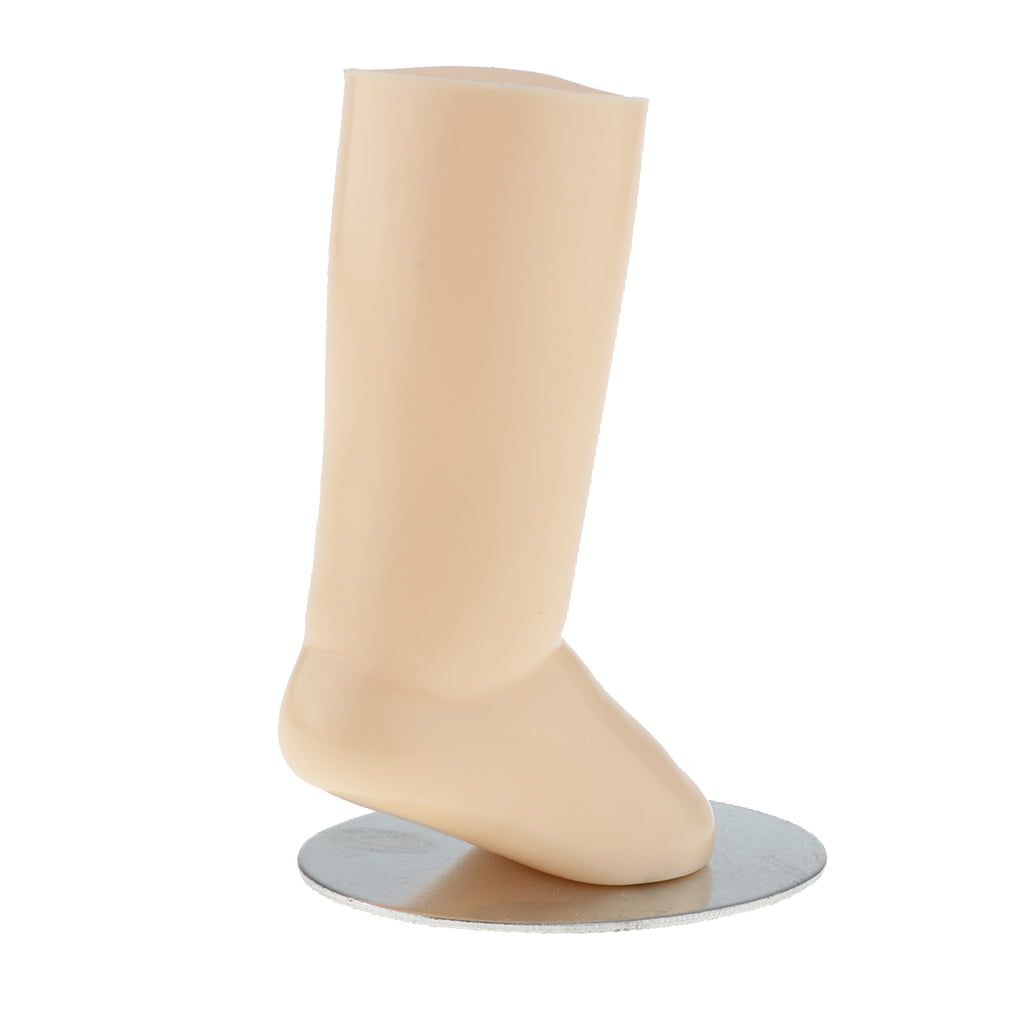 Baby Foot Mannequin Leg Shank Mold for Socks Shoes Display Nude 