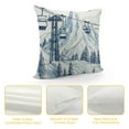 thumbnail image 4 of GOSMITH Winter View Pillow Cover,Ski Sports Throw Pillow Case Cover for Sofa Bed,Navy Blue White Sketch Skiing Snow Mountain Double Sides Print Cushion Cover Room Decor, 4 of 5