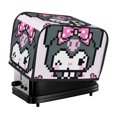 thumbnail image 1 of Funda para tostadora Kuromi de 2 rebanadas, funda protectora contra el polvo y las huellas dactilares, de poliéster, fundas para pequeños electrodomésticos de cocina, 1 of 6
