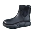 thumbnail image 4 of Botas de nieve de invierno para mujer, botines de felpa suave, antideslizantes, cómodos, color nude negro 39 Yuyangstore botas de nieve, 4 of 8