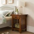 thumbnail image 2 of Leick Mission Impeccable 1 Drawer Nightstand in Medium Oak, 2 of 7
