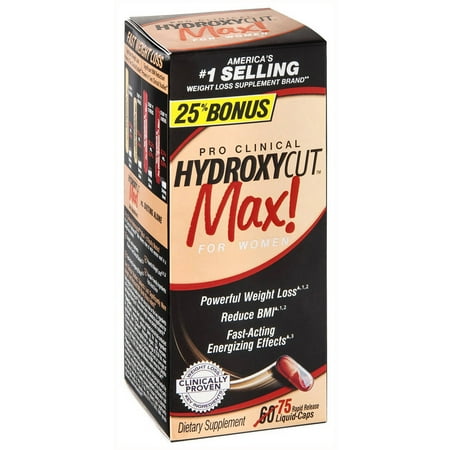 Hydroxycut Women Weight Loss Supplement, Rapid Release Ctules, 60 Ct