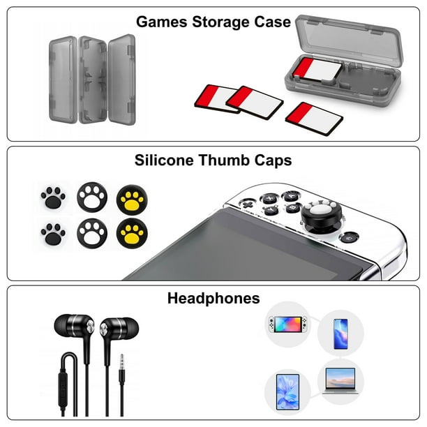 EEEkit 17-in-1 Accessories Bundle Fit for Nintendo Switch OLED