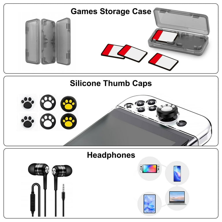 EEEkit 17-in-1 Accessories Bundle Fit for Nintendo Switch OLED