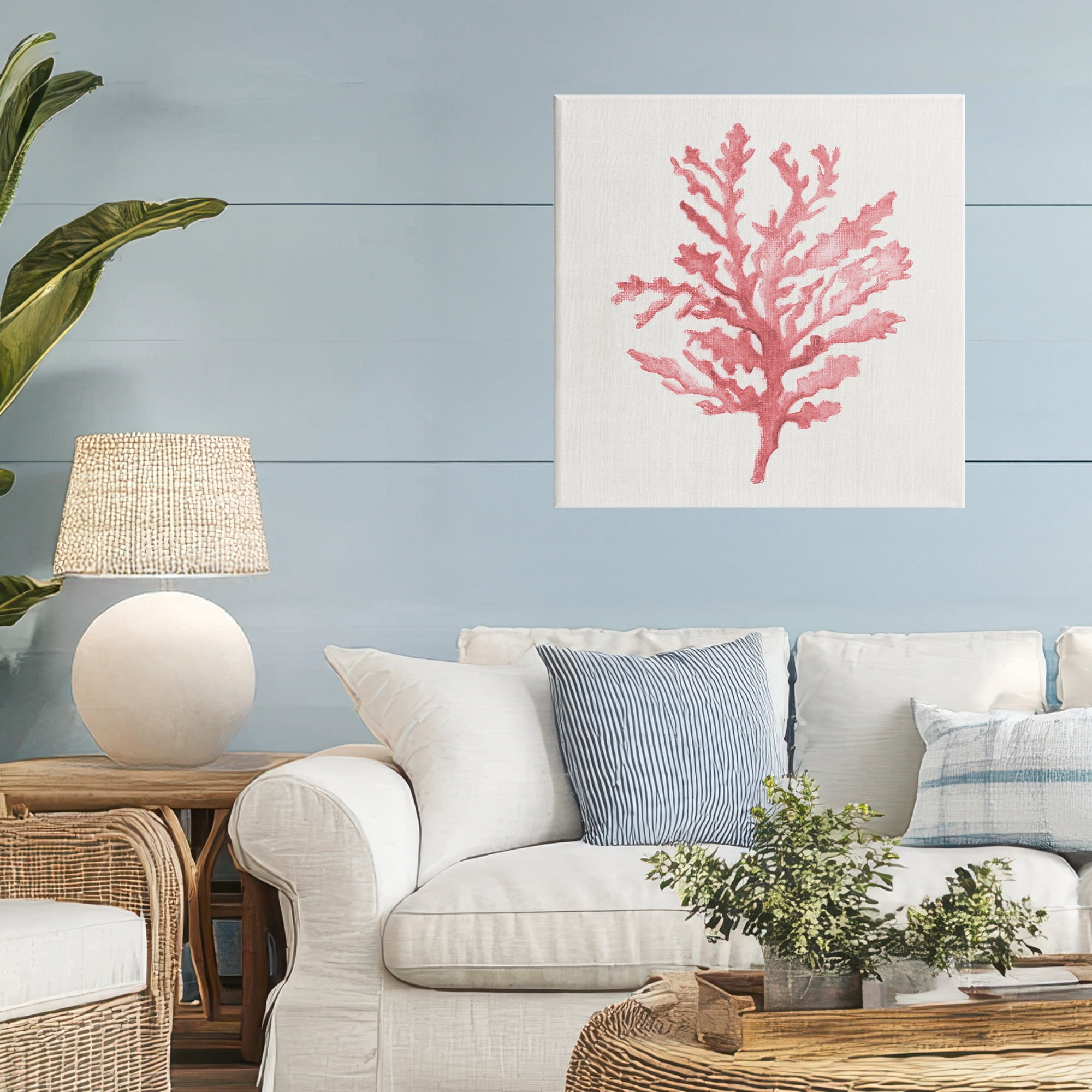 Stupell Industries Rosy Pink Coral Branch Canvas Wall Art, design by Janet Tava