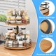 thumbnail image 4 of Organizador giratorio Lazy Susan OVICAR, ajustable, 2 niveles, madera, 4 of 7