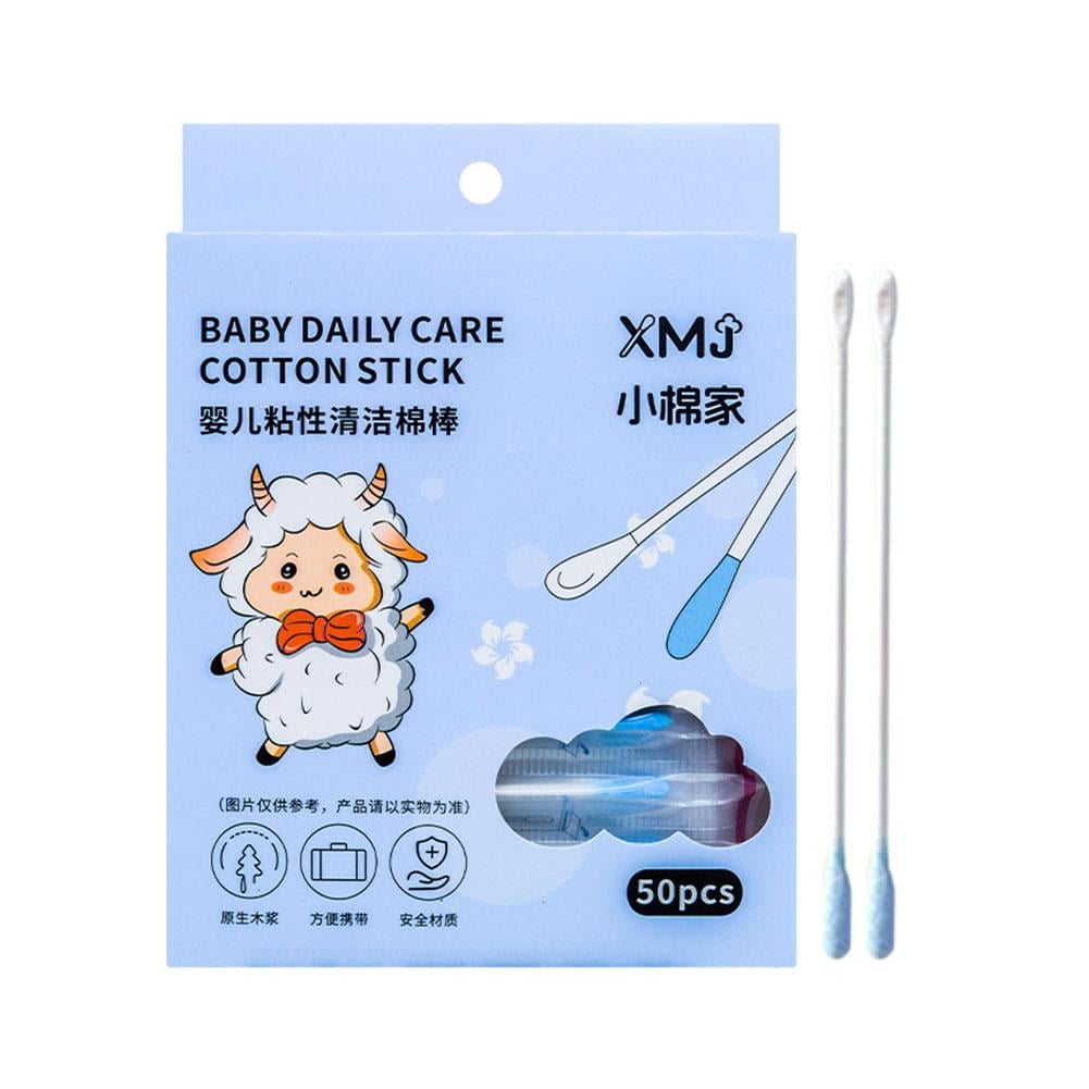 Baby Dual-Ended Sticky Cotton Swabs Adhesive Earwax Removal Swabs