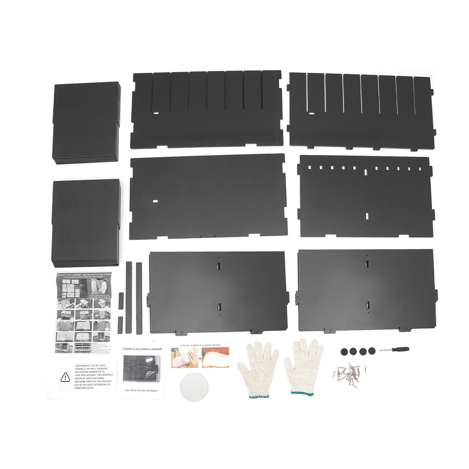 16-slot File Organizer, File Storage Holder
