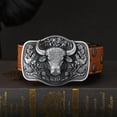 thumbnail image 4 of Cowboy Belt Buckles for Men American Flag Belt Buckle Vintage Rodeo Texas Big Cowboy Buckle, 4 of 5